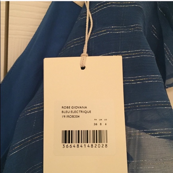 Sezane giovana dress size 36 NWT - Picture 5 of 7